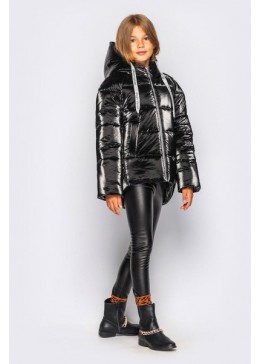 Cvetkov чорна зимова куртка для дівчинки Бренда